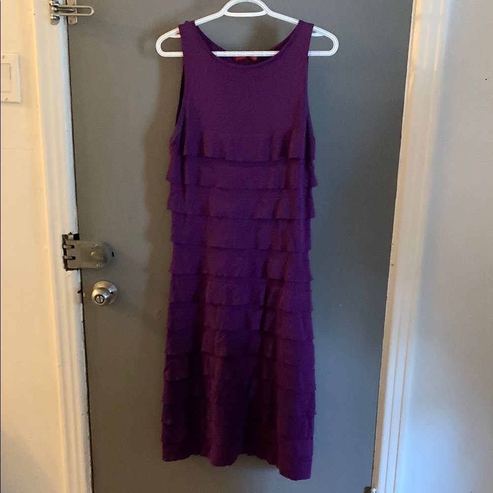 Carolina Herrera ruffle‎ purple whimsical fairy dress